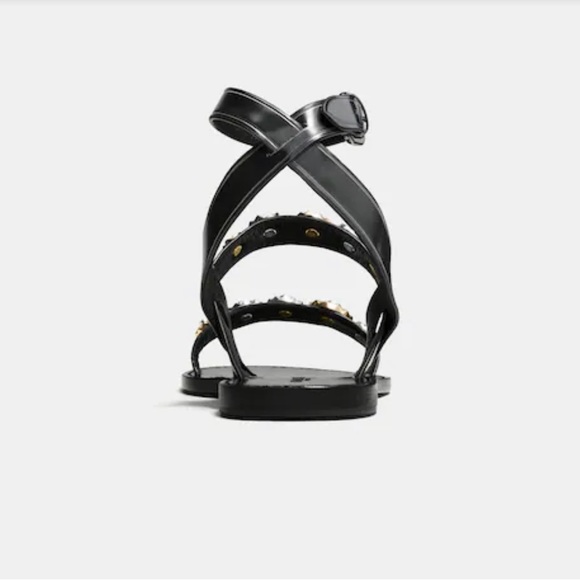 Coach Eleanor Mirror Metallic sandal women’s size 6 EUC - Picture 5 of 14